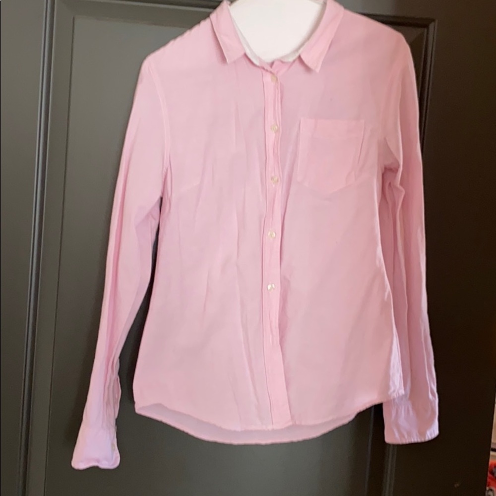 Pink 100% cotton button down